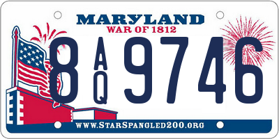MD license plate 8AQ9746