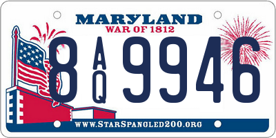 MD license plate 8AQ9946