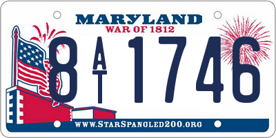 MD license plate 8AT1746