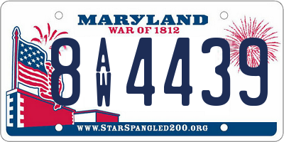 MD license plate 8AW4439