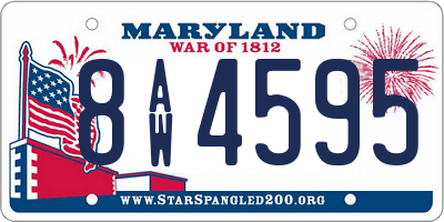 MD license plate 8AW4595