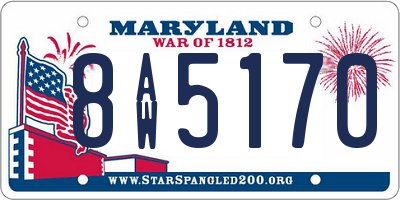 MD license plate 8AW5170
