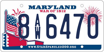 MD license plate 8AW6470