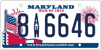 MD license plate 8AW6646