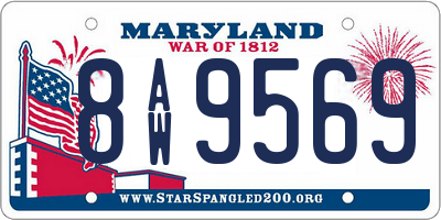 MD license plate 8AW9569