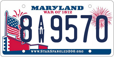 MD license plate 8AW9570