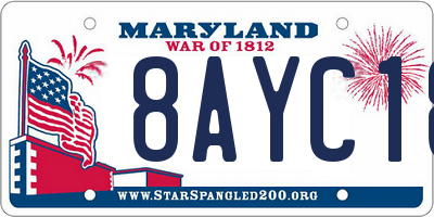 MD license plate 8AYC18