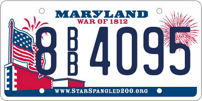 MD license plate 8BB4095