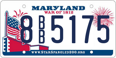 MD license plate 8BB5175