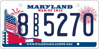 MD license plate 8BB5270