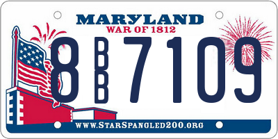 MD license plate 8BB7109