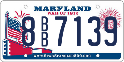 MD license plate 8BB7139