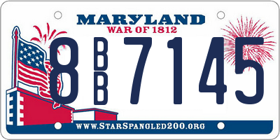 MD license plate 8BB7145
