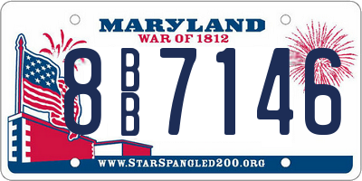MD license plate 8BB7146
