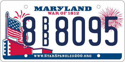 MD license plate 8BB8095