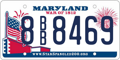 MD license plate 8BB8469
