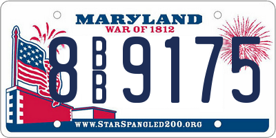 MD license plate 8BB9175