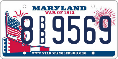 MD license plate 8BB9569