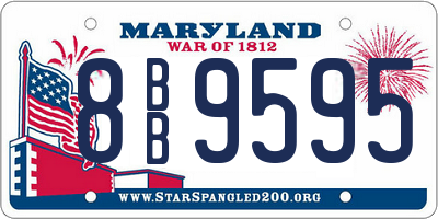 MD license plate 8BB9595