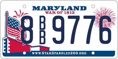 MD license plate 8BB9776