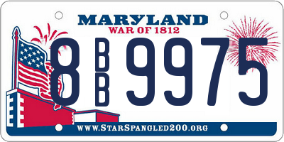MD license plate 8BB9975