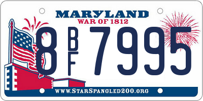 MD license plate 8BF7995