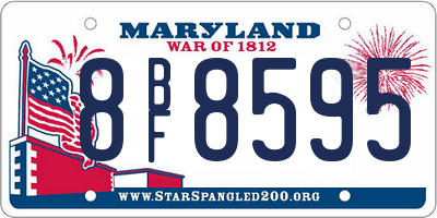 MD license plate 8BF8595