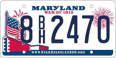 MD license plate 8BH2470