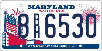 MD license plate 8BH6530
