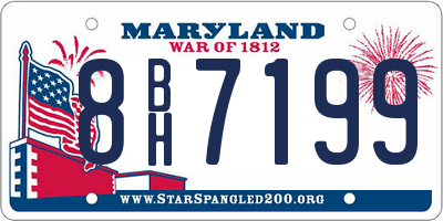 MD license plate 8BH7199
