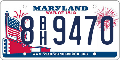 MD license plate 8BH9470