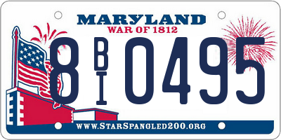 MD license plate 8BI0495