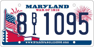 MD license plate 8BI1095