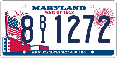 MD license plate 8BI1272