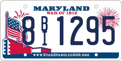 MD license plate 8BI1295
