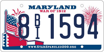 MD license plate 8BI1594
