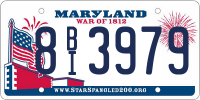 MD license plate 8BI3979