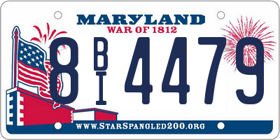 MD license plate 8BI4479