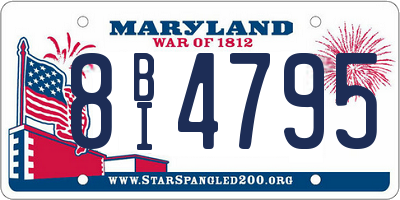 MD license plate 8BI4795