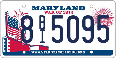 MD license plate 8BI5095