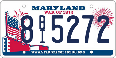 MD license plate 8BI5272