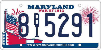 MD license plate 8BI5291