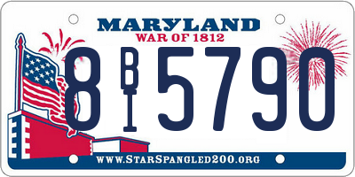 MD license plate 8BI5790