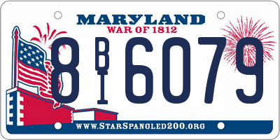 MD license plate 8BI6079