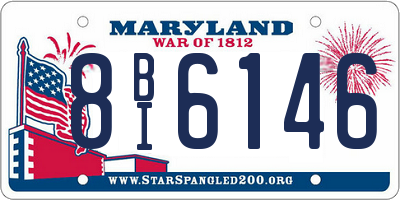 MD license plate 8BI6146