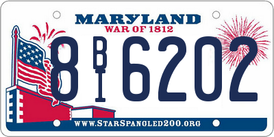 MD license plate 8BI6202