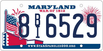 MD license plate 8BI6529