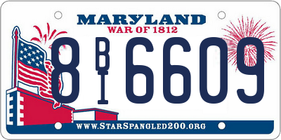 MD license plate 8BI6609
