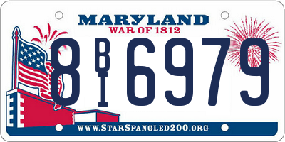 MD license plate 8BI6979
