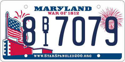 MD license plate 8BI7079